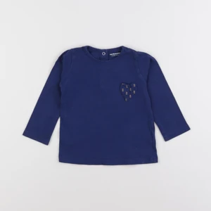Vertbaudet - tee-shirt bleu - 12 mois