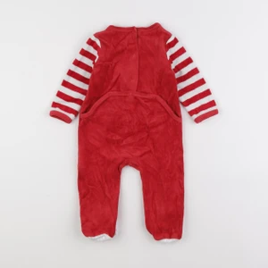 Vertbaudet - pyjama velours rouge - 9 mois