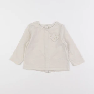 Vertbaudet - tee-shirt beige - 9 mois