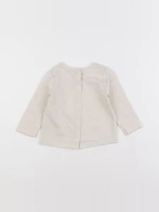 Vertbaudet - tee-shirt beige - 9 mois