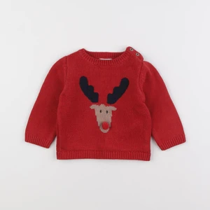 Vertbaudet - pull rouge - 9 mois