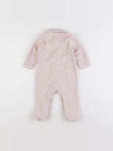 Vertbaudet - pyjama velours rose - 9 mois