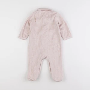 Vertbaudet - pyjama velours rose - 9 mois
