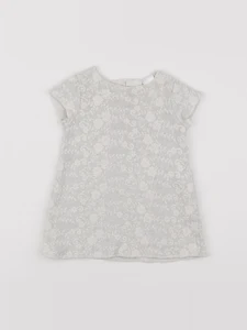 Zara - robe blanc - 9/12 mois