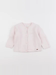 Carrément Beau - gilet rose - 12 mois