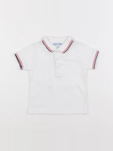 Jacadi - polo blanc - 12 mois