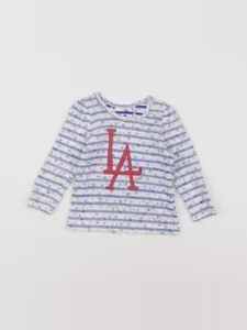 IKKS - tee-shirt bleu - 6 mois