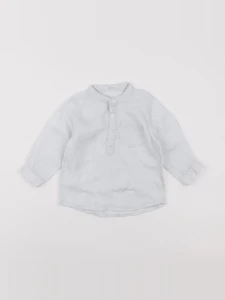 Boutchou - chemise bleu - 12 mois