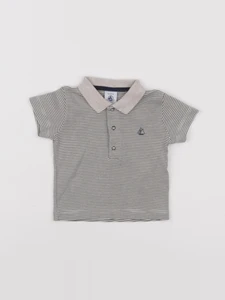 Petit Bateau - polo vert - 6 mois