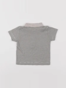 Petit Bateau - polo vert - 6 mois