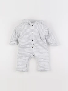 Jacadi - combinaison doublé gris - 3 mois