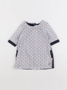 Petit Bateau - robe bleu - 6 mois