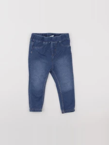 H&M - jegging bleu - 9/12 mois