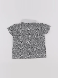 IKKS - polo blanc, noir - 6 mois