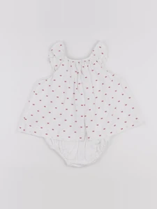 Jacadi - body robe blanc - 6 mois