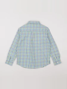 Jacadi - chemise blanc, bleu, vert - 8 ans