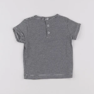 Petit Bateau - tee-shirt bleu - 6 mois