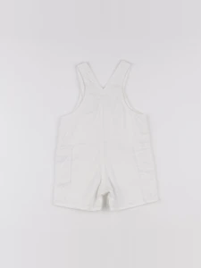 Petit Bateau - salopette blanc - 6 mois