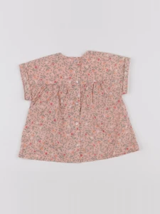 Vertbaudet - blouse rose - 9/12 mois