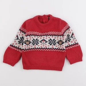 Vertbaudet - pull rouge - 6 mois