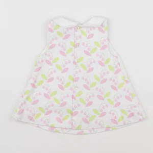 Jacadi - robe blanc, rose - 3 mois