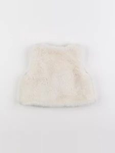 Cyrillus - gilet blanc - 12 mois