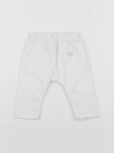 Petit Bateau - pantalon blanc - 3 mois