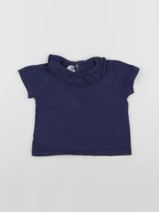Petit Bateau - tee-shirt bleu - 18 mois