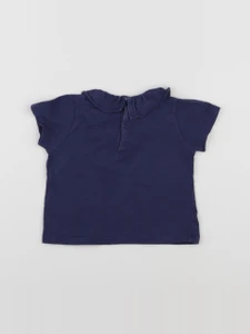 Petit Bateau - tee-shirt bleu - 18 mois