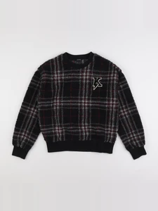 IKKS - pull noir, rouge - 12 ans