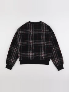 IKKS - pull noir, rouge - 12 ans