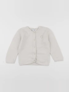 Vertbaudet - gilet blanc - 2 ans