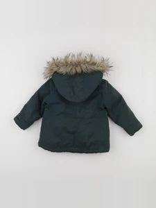 Vertbaudet - manteau doublure amovible vert - 2 ans