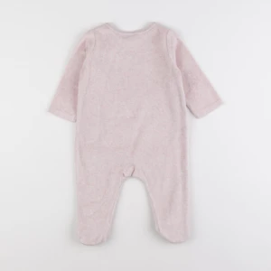 Tape à l'oeil - pyjama velours rose - 6 mois