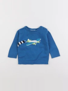 Jacadi - pull bleu - 6 mois