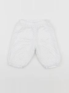 Jacadi - pantalon blanc, argent - 6 mois