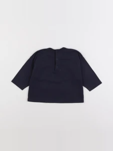 Petit Bateau - tee-shirt bleu - 6 mois