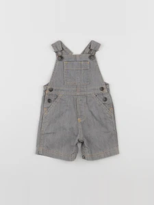 Petit Bateau - salopette gris - 6 mois