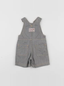 Petit Bateau - salopette gris - 6 mois
