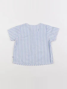 Jacadi - blouse bleu - 12 mois
