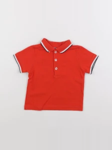 Jacadi - polo rouge - 12 mois