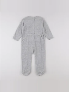 Vertbaudet - pyjama velours gris - 2 ans