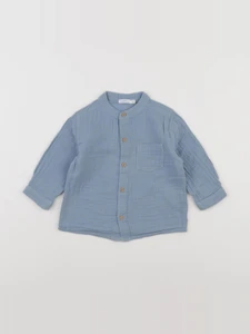 Boutchou - chemise bleu - 9 mois