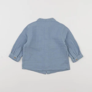 Boutchou - chemise bleu - 9 mois