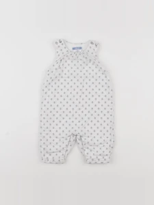 Jacadi - combinaison blanc, gris - 3 mois