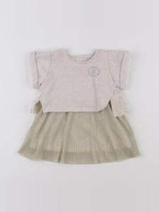 IKKS - robe or, beige - 6 mois