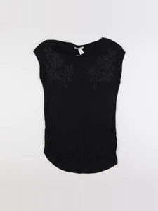 H&M - tee-shirt grossesse noir - m