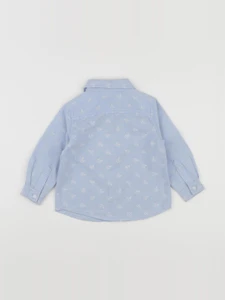Mango - chemise bleu - 12/18 mois