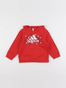 Adidas - sweat rouge - 2/3 ans
