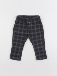 H&M - pantalon gris - 9/12 mois
